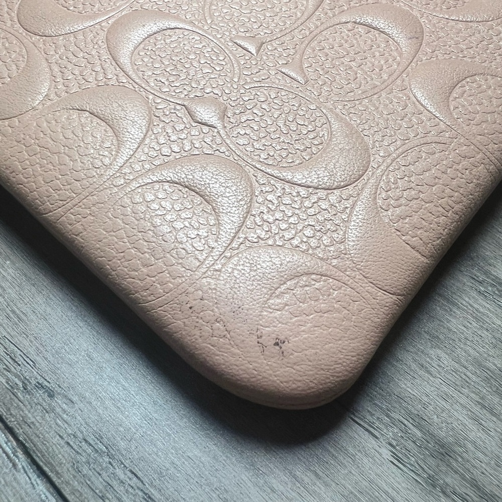 Coach Embossed Signature Wristlet - Picture 5 of 9